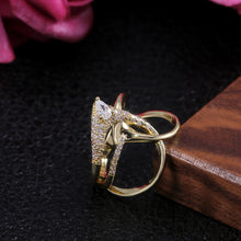 Load image into Gallery viewer, Unique Cross Design CZ Ring