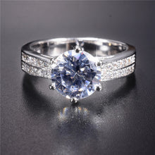 Load image into Gallery viewer, Round Six Claw Crystal Ring