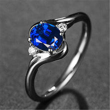 Load image into Gallery viewer, Adjustable Red Crystal Diamond Ring