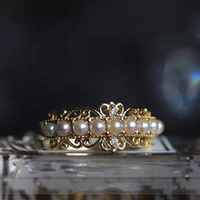 Load image into Gallery viewer, Luxury White Pearl Gold Ring