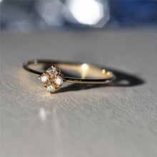 Load image into Gallery viewer, Beautiful Four Heart Crystal Ring
