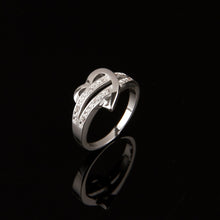 Load image into Gallery viewer, Silver Heart Love Ring