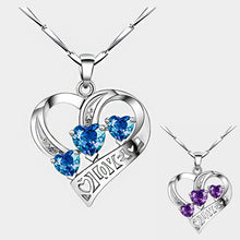 Load image into Gallery viewer, Heart-Shaped Amethyst Necklace/Pendant
