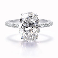 Load image into Gallery viewer, Large Oval Crystal Zircon Ring