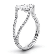 Load image into Gallery viewer, Heart Shape Clear Crystal Ring