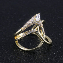 Load image into Gallery viewer, Unique Cross Design CZ Ring