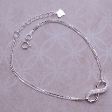 Load image into Gallery viewer, Infinity Silver Lucky Bracelet