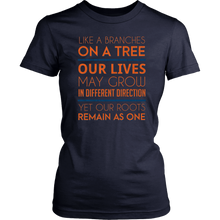 Load image into Gallery viewer, Like A Branches On A Tree Our Lives Grow In Different Direction Yet Our Roots Remain As One