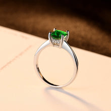 Load image into Gallery viewer, Charming Square Stone Silver Ring