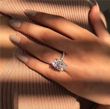 Load image into Gallery viewer, Large Oval Crystal Zircon Ring