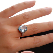 Load image into Gallery viewer, Charming Natural Water Sapphire Ring
