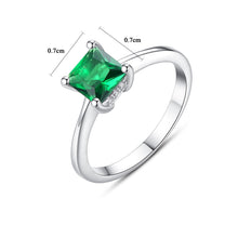 Load image into Gallery viewer, Charming Square Stone Silver Ring
