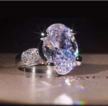 Load image into Gallery viewer, Silver Natural White Sapphire Ring