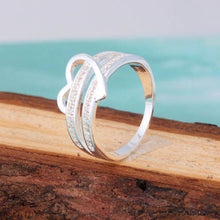 Load image into Gallery viewer, Half Heart Love Ring