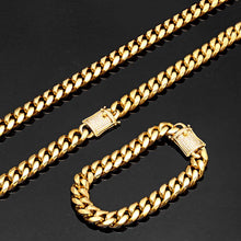 Load image into Gallery viewer, 18k/GP Stainless Steel Cuban Curb Link Chain