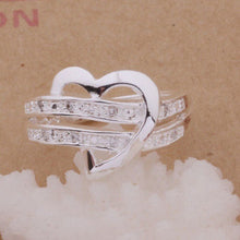 Load image into Gallery viewer, Half Heart Love Ring