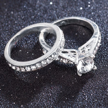 Load image into Gallery viewer, Crystal Charm Lovers Ring
