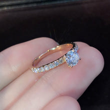 Load image into Gallery viewer, Elegant Crystal Engagement Ring