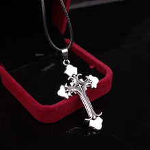 Load image into Gallery viewer, Leather Rope Cross Pendant