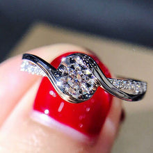 Load image into Gallery viewer, Classic White Rhinestone Ring