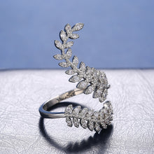 Load image into Gallery viewer, Fashion Leaf Shape CZ Ring