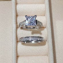 Load image into Gallery viewer, Luxury Square Zirconia Fashion Ring Set