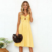 Load image into Gallery viewer, Sexy Bow Backless Polka Dot Dress