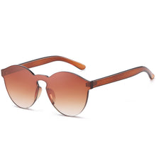 Load image into Gallery viewer, RTBOFY One Piece Rimless Sunglasses Transparent Candy Color Tinted Eyewear