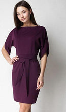 Load image into Gallery viewer, O-Neck Short Sleeve Knitted Dress