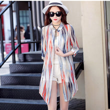 Load image into Gallery viewer, Long Shirts Printed Beach Cardigans