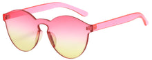 Load image into Gallery viewer, RTBOFY One Piece Rimless Sunglasses Transparent Candy Color Tinted Eyewear