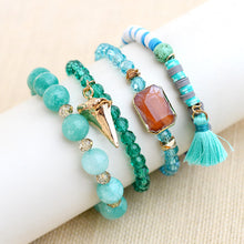 Load image into Gallery viewer, Exquisite Stone Leaf Pendant Bracelet Sets