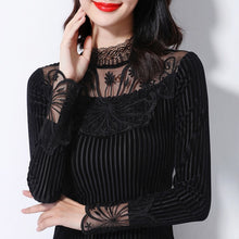 Load image into Gallery viewer, Long Sleeve Stand Collar Stylish Velvet Tops