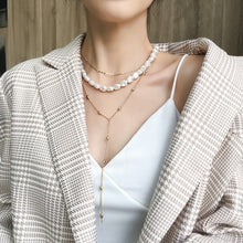 Load image into Gallery viewer, Multi-layer Imitation Irregular Pearls Necklace