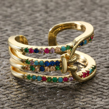 Load image into Gallery viewer, Colorful Fashion Adjustable Ring