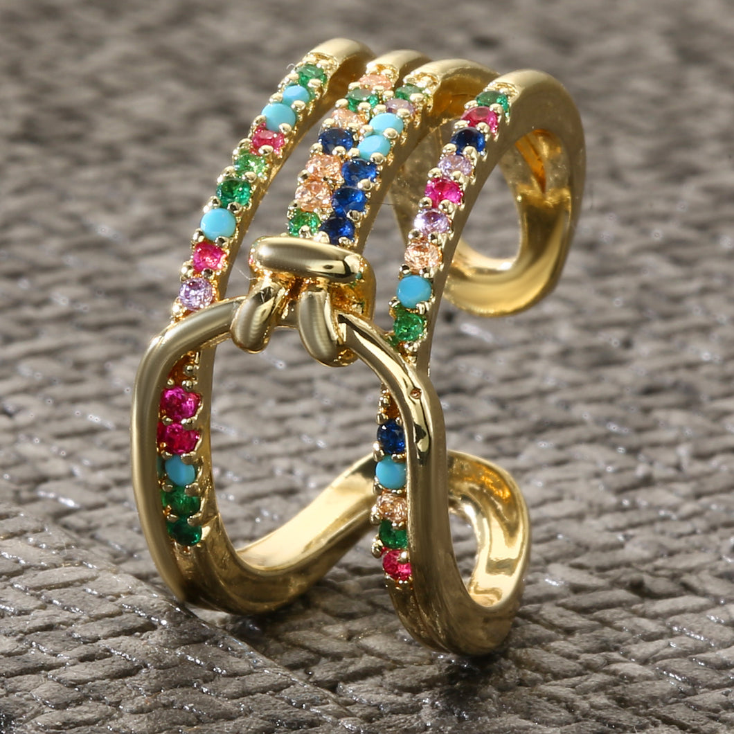Colorful Fashion Adjustable Ring