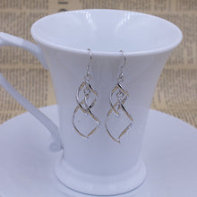 Load image into Gallery viewer, Double Drop Silver Earrings