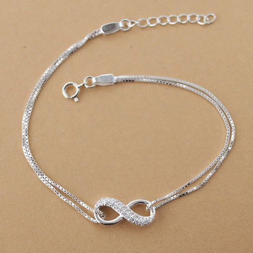 Infinity Silver Lucky Bracelet