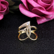 Load image into Gallery viewer, Unique Cross Design CZ Ring
