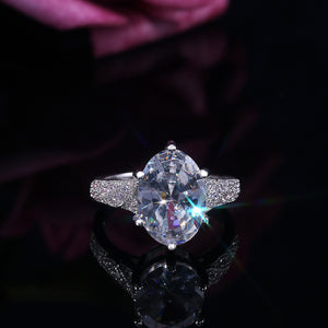 Exquisite Large Stone Crystal Zircon Ring