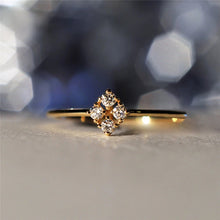 Load image into Gallery viewer, Beautiful Four Heart Crystal Ring
