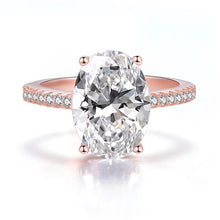 Load image into Gallery viewer, Large Oval Crystal Zircon Ring