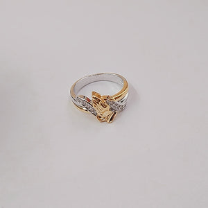Gold Plated Prayer Hands Ring