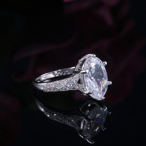 Exquisite Large Stone Crystal Zircon Ring
