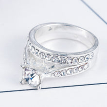 Load image into Gallery viewer, Crystal Charm Lovers Ring