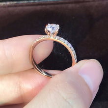 Load image into Gallery viewer, Elegant Crystal Engagement Ring