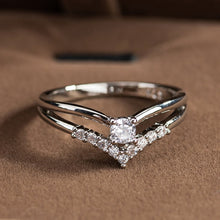 Load image into Gallery viewer, Classic Rhinestone Cubic Zircon Ring