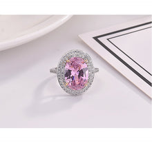 Load image into Gallery viewer, Luxury Pink Oval Zircon Ring