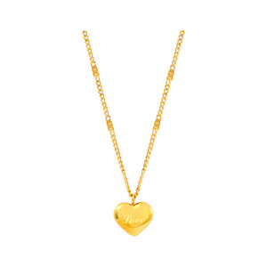 Stainless Steel Love Heart Necklaces