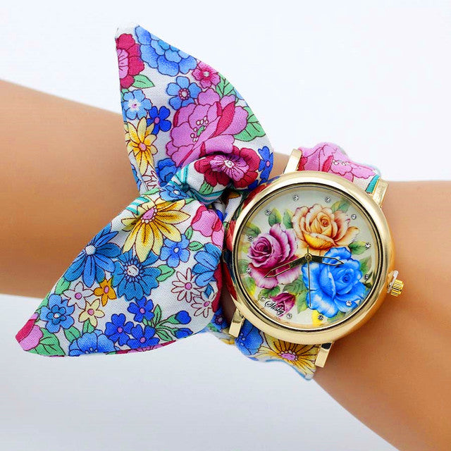 High Quality Butterfly Cloth Wristwatch